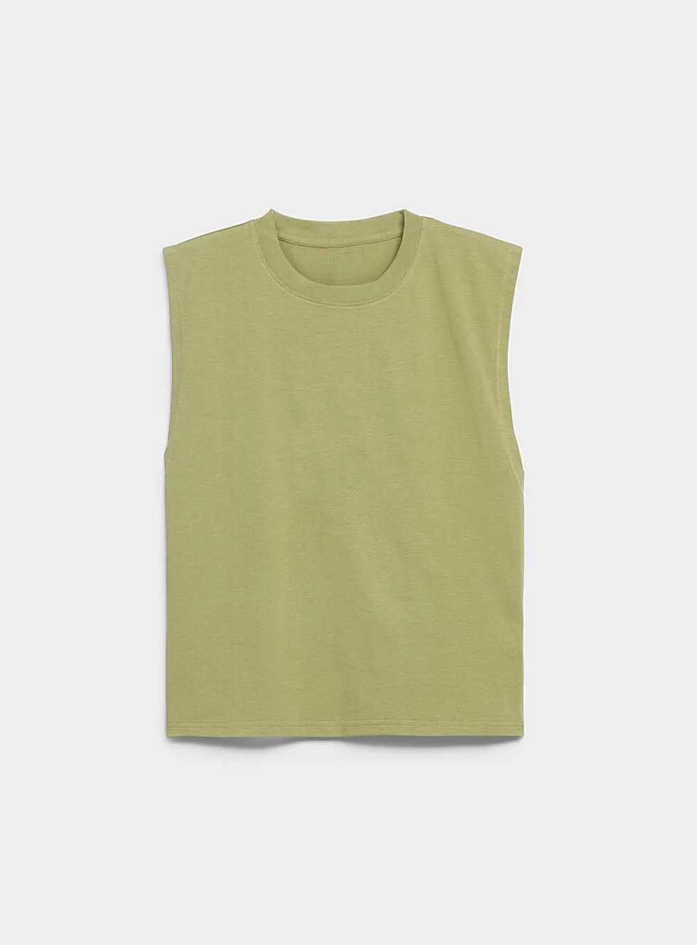 Solid cropped tank