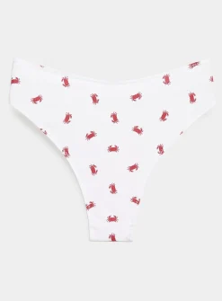 Solid high-cut cheeky panty