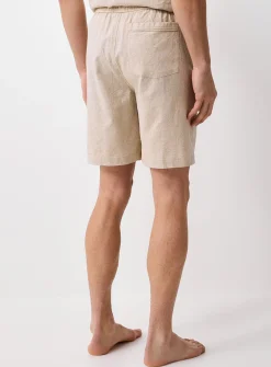 Solid lightweight linen pyjama short