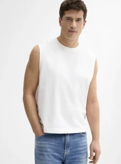 Solid muscle tee