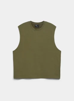 Solid muscle tee