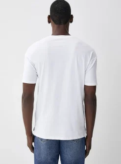 Solid organic cotton longline T-shirt