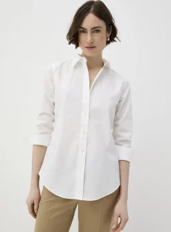 Solid poplin shirt