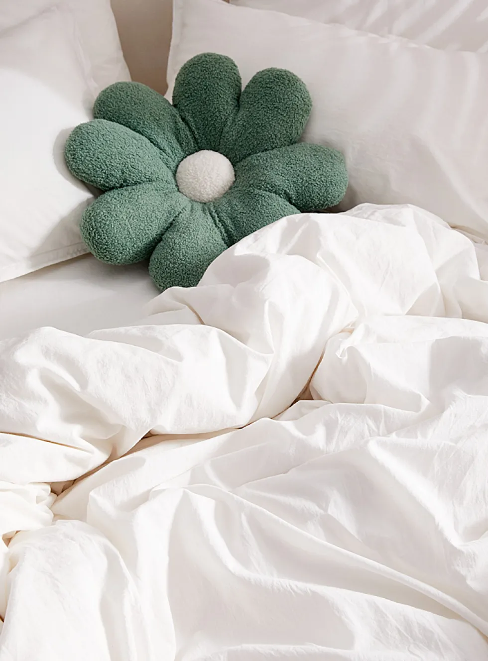 Solid pure organic cotton duvet cover set