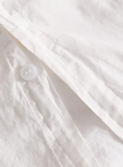 Solid pure organic cotton duvet cover set