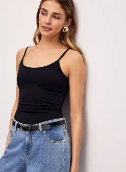 Solid second skin cami