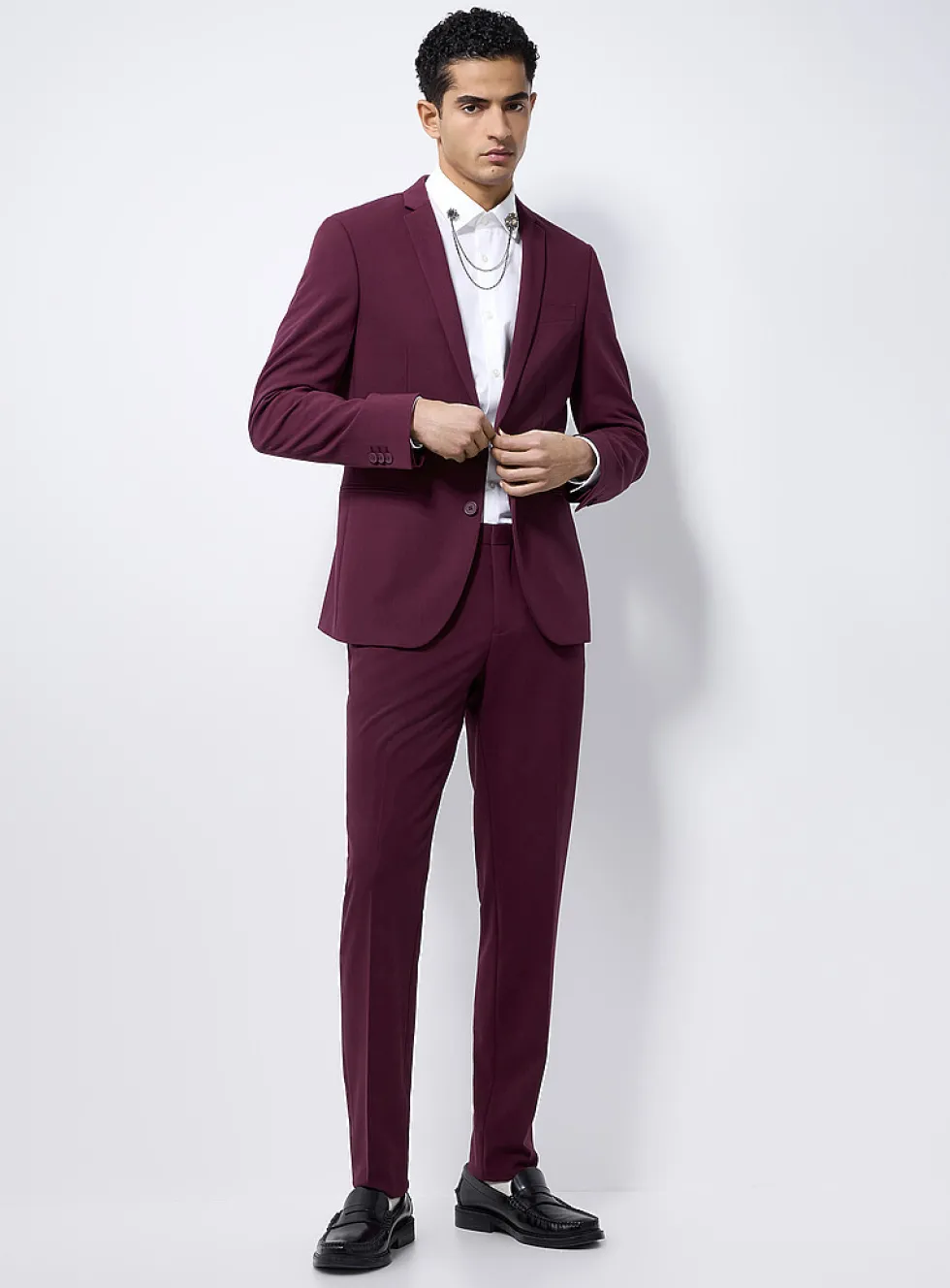 Solid-colour pant