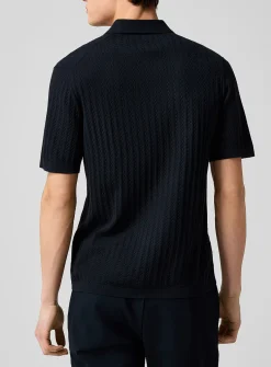 Soris cable-knit polo
