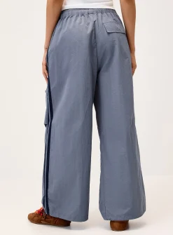 Sporty stripe canvas pant