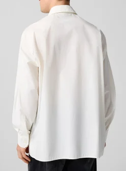 Spray paint print poplin shirt