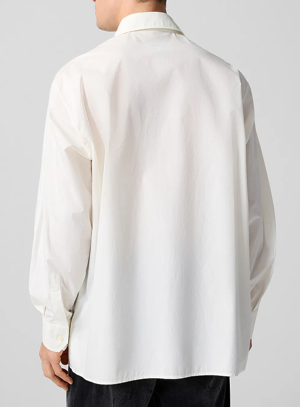 Spray paint print poplin shirt