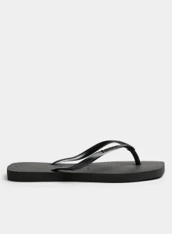 Square-toe flip-flops