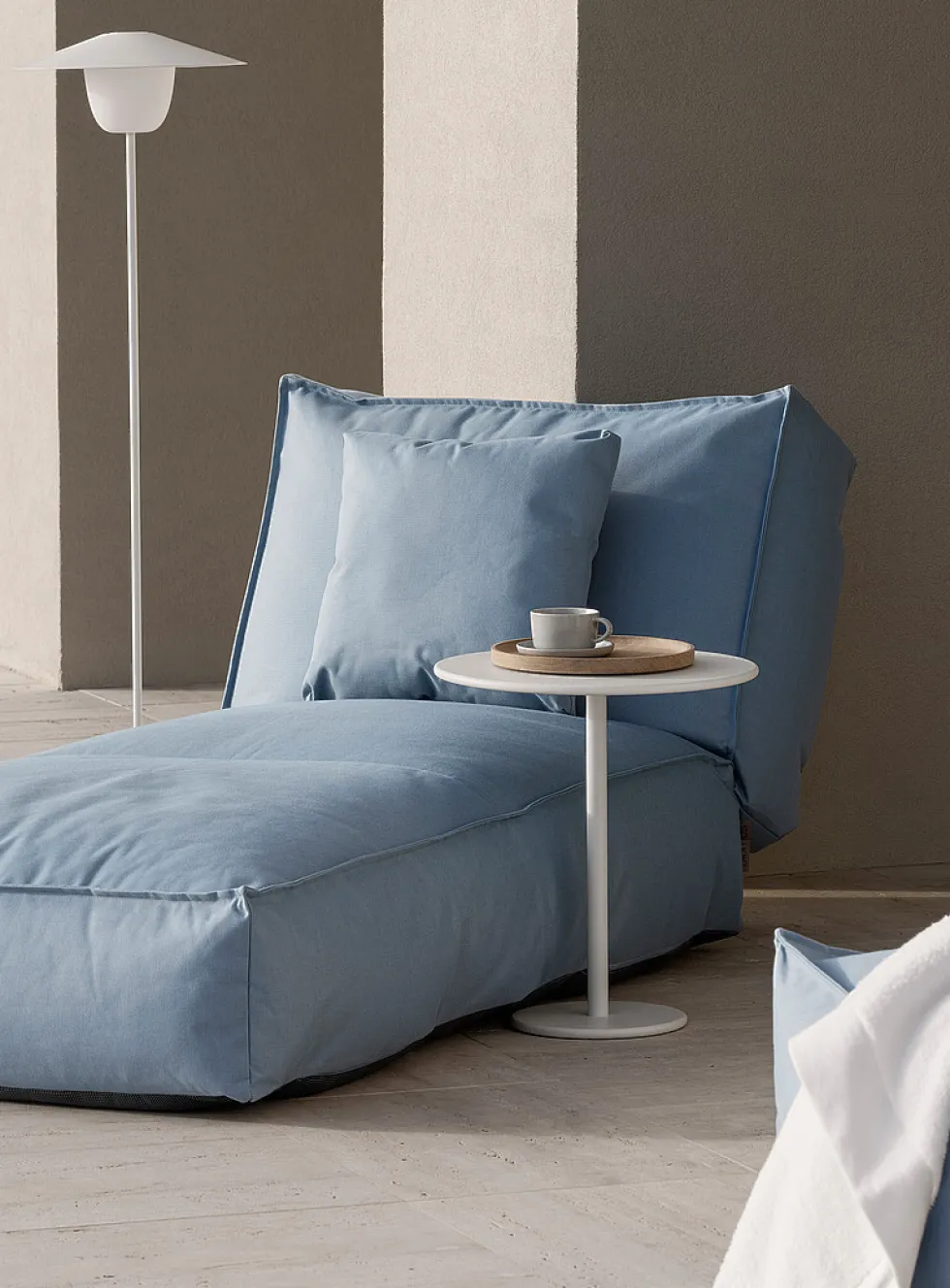 Stay steel outdoor side table