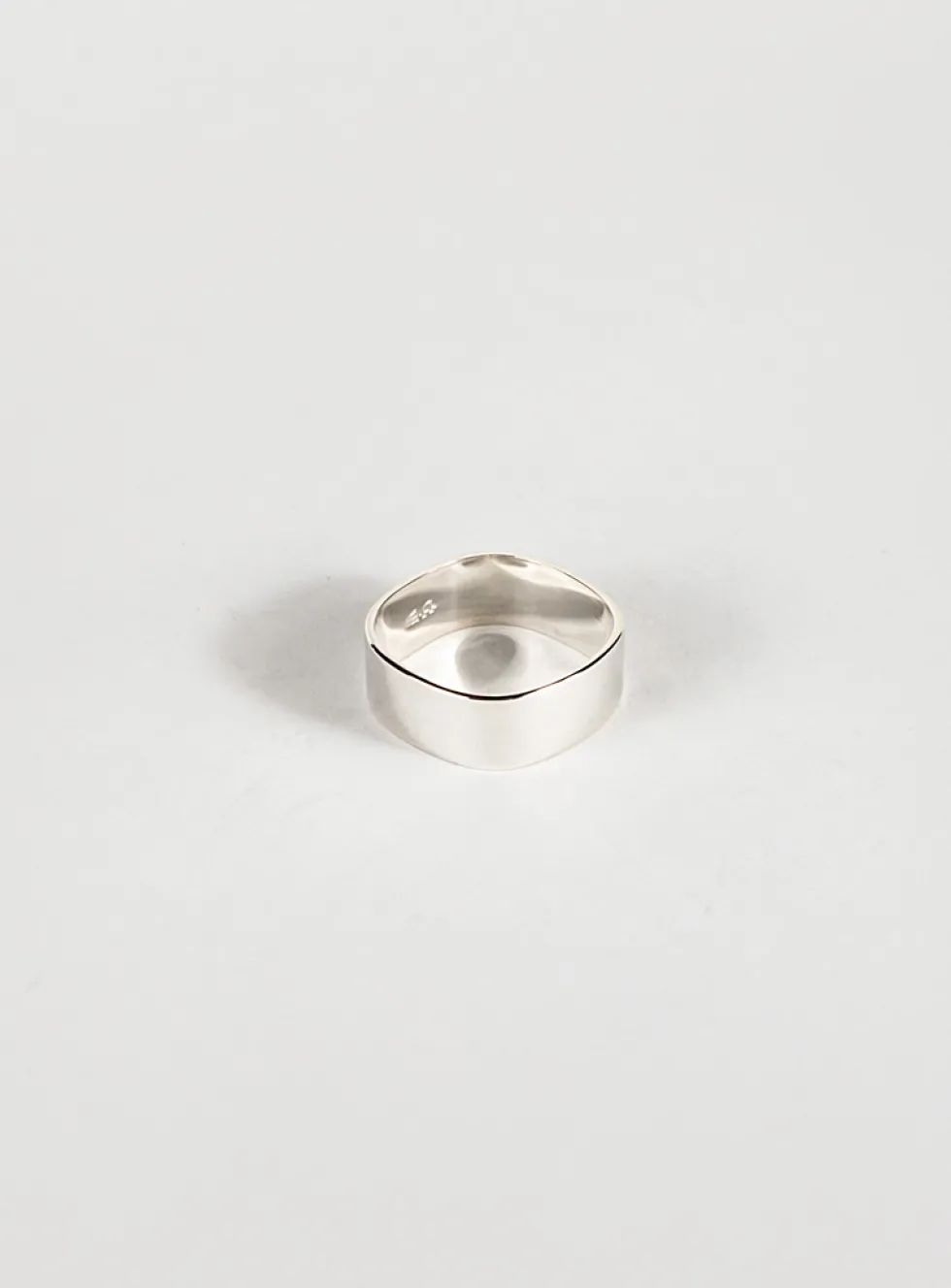 Sterling silver flat square band