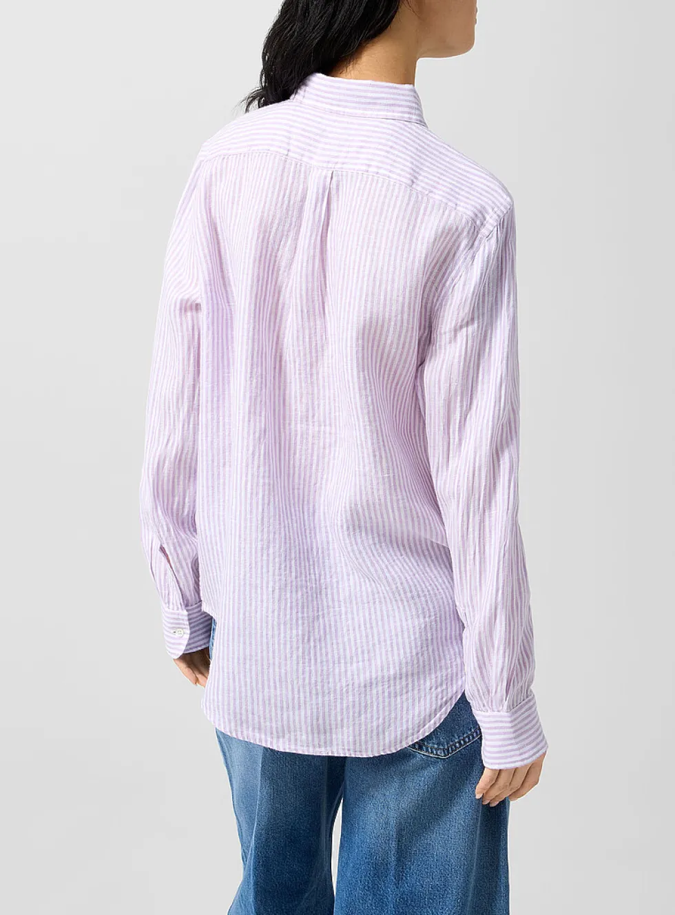 Stiped pure linen shirt