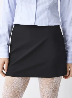 Straight dressy miniskirt