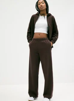 Straight-leg fleece pant