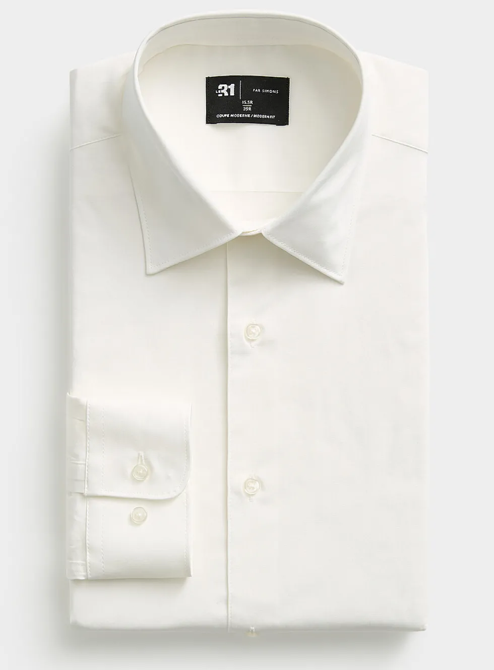 Stretch organic cotton shirt