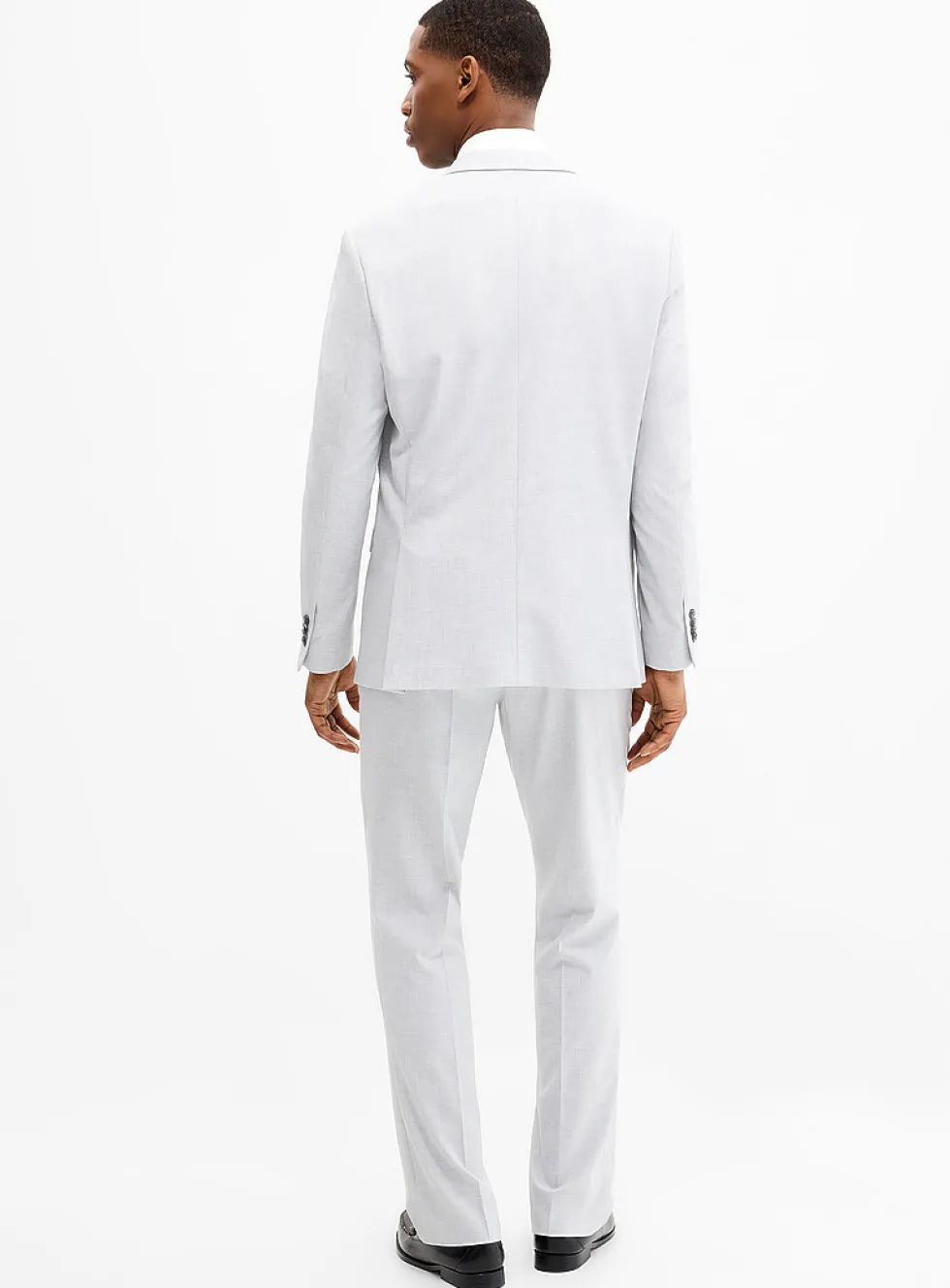 Stretch piqué suit