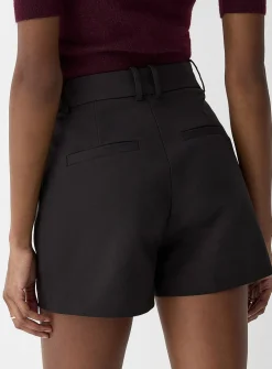 Stretch pleated dress short