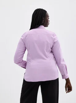 Stretch poplin shirt