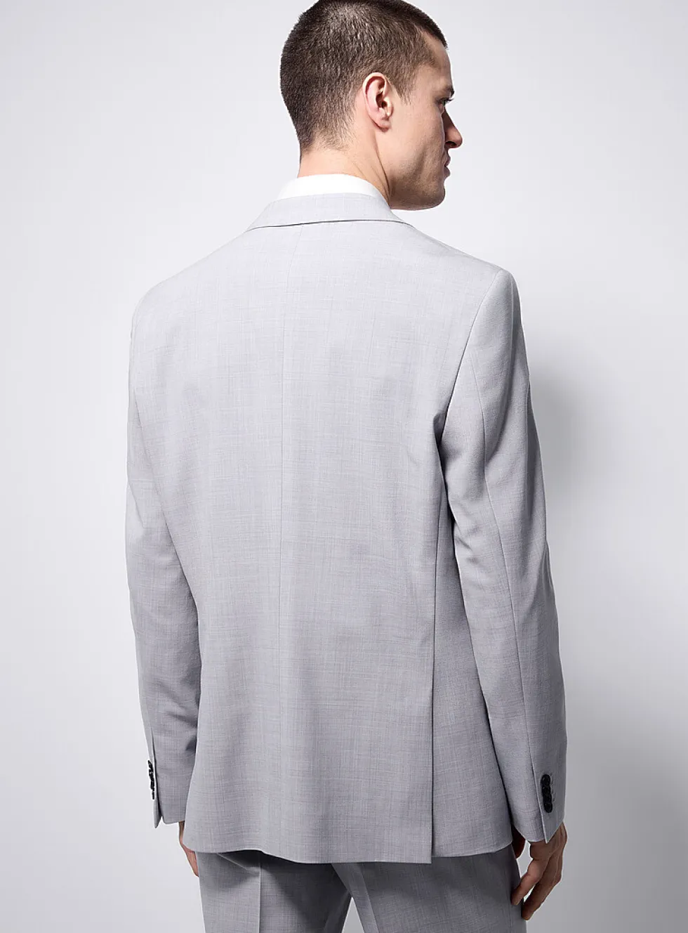 Stretch responsible wool jacket