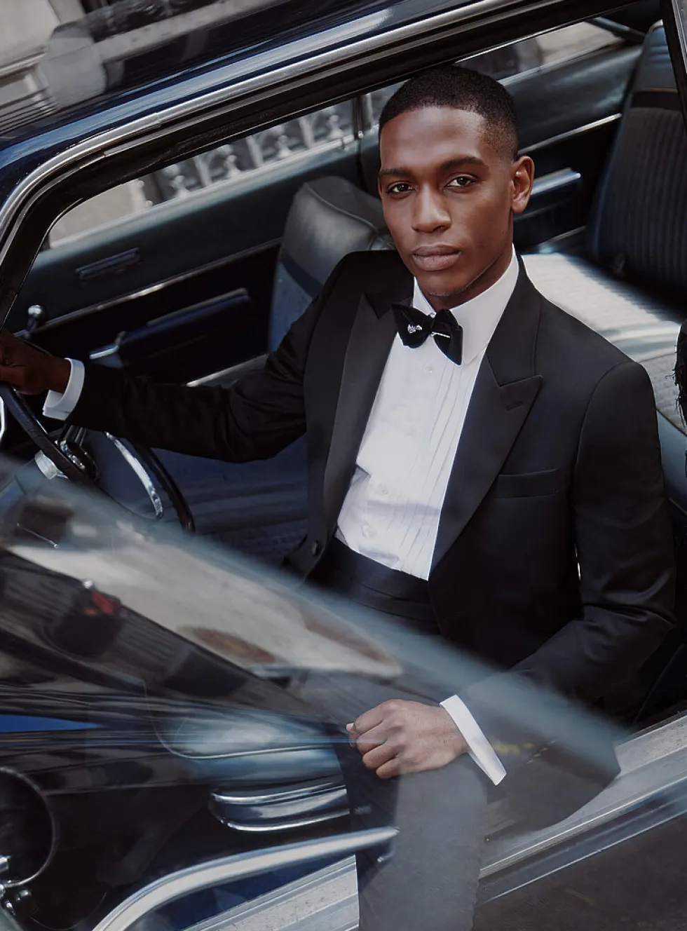 Stretch tuxedo jacket