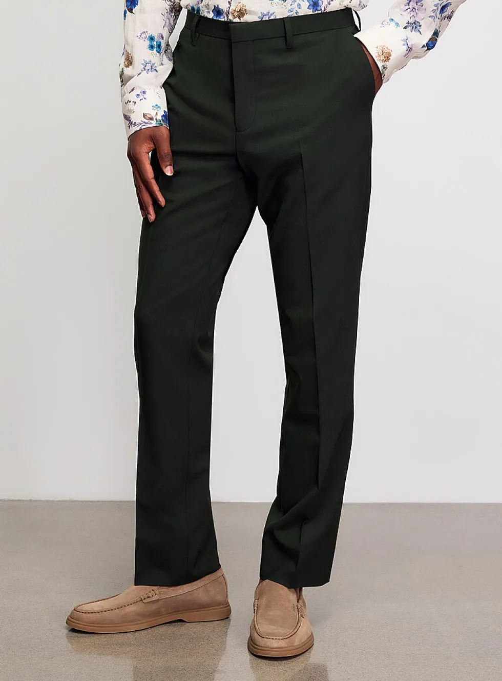 Stretch wool pant