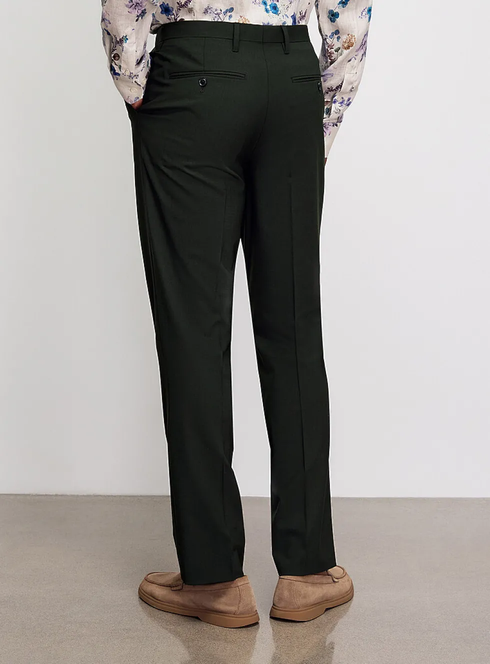 Stretch wool pant