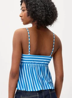 Striped babydoll cami
