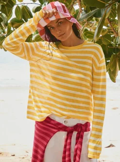 Striped loose-fit sweater