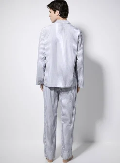 Striped organic cotton poplin shirt