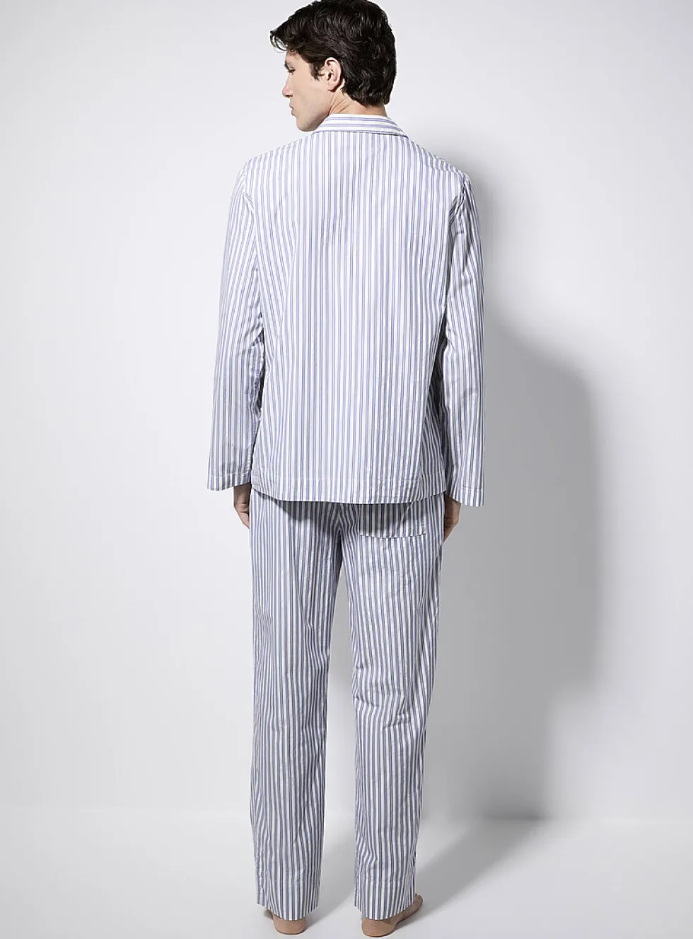 Striped organic cotton poplin shirt