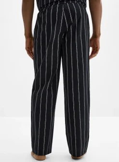 Striped poplin pyjama pant