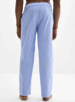 Striped poplin pyjama pant
