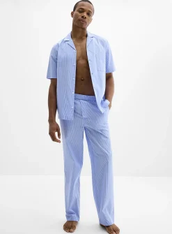 Striped poplin shirt