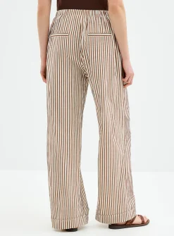 Striped seersucker pant
