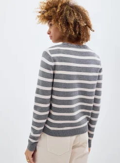 Striped soft sweater