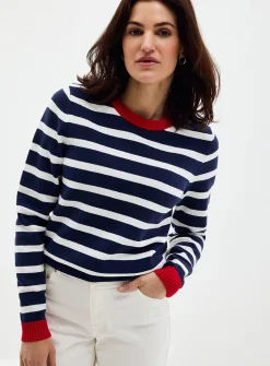 Striped soft sweater