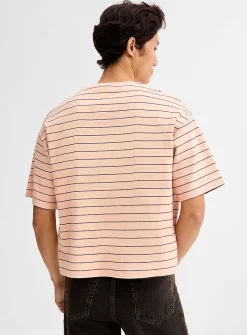 Striped thick jersey T-shirt