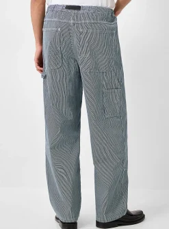 Striped workwear pant