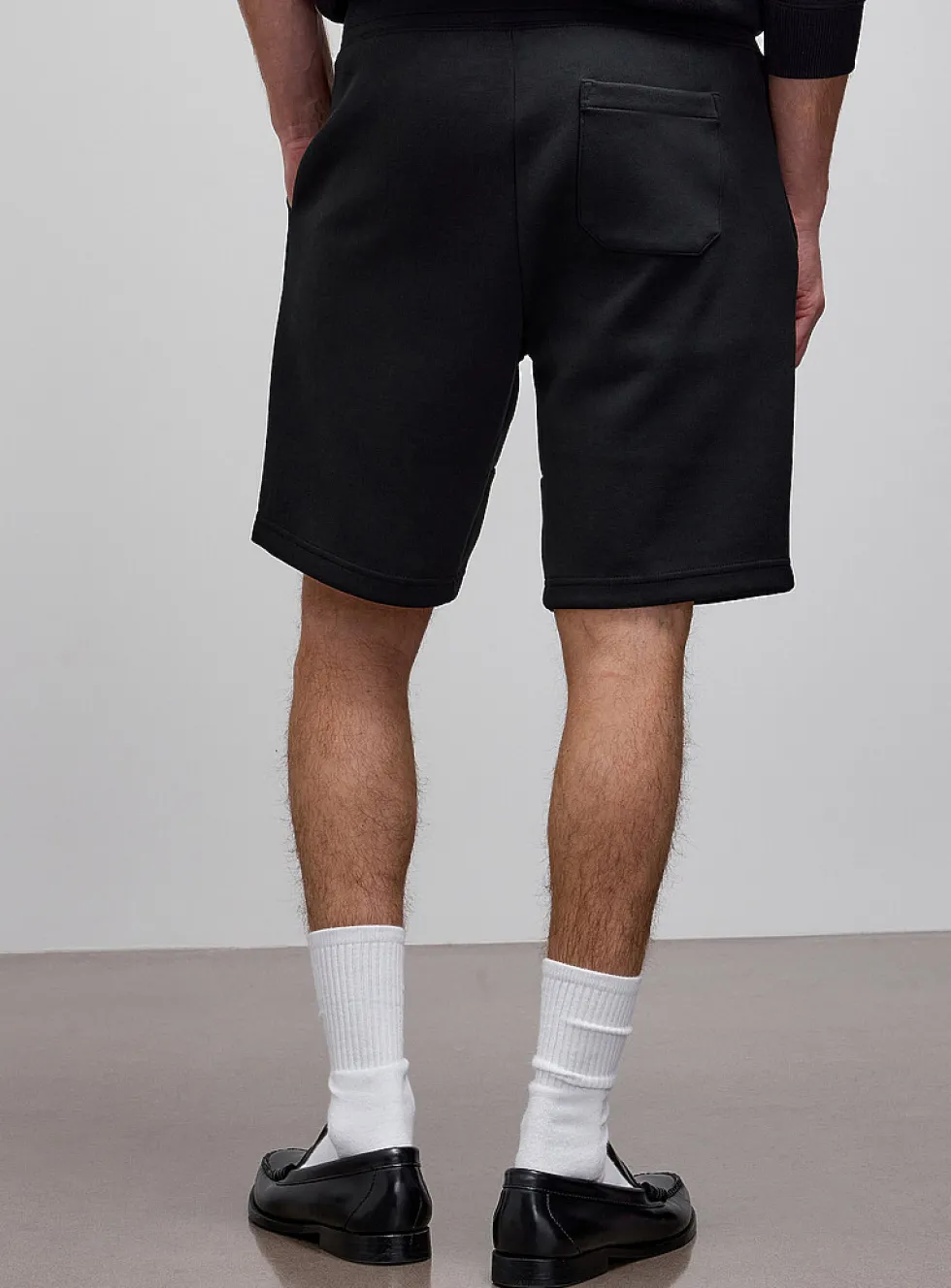 Structured jersey Bermudas
