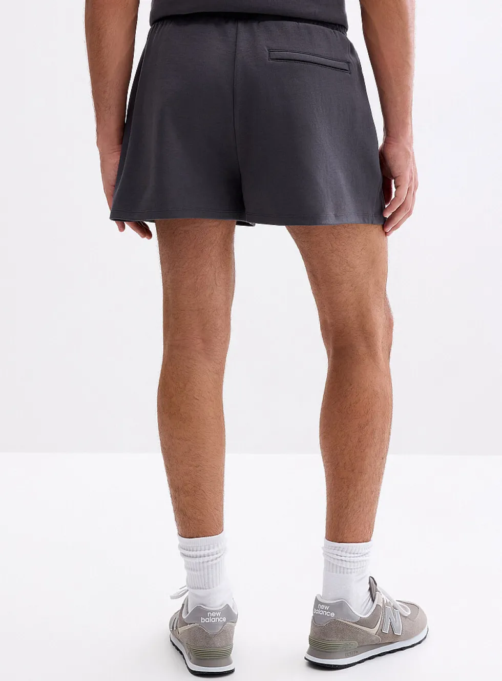 Structured jersey short