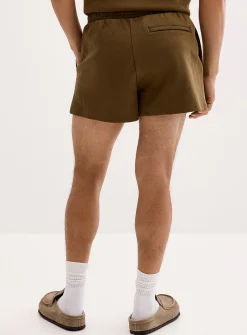 Structured jersey short