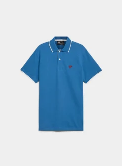 Summer embroidery piqué polo