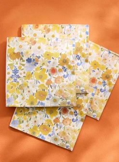 Sunny field paper napkins