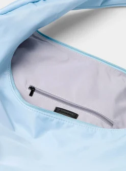 Supple deluxe-fabric hobo bag