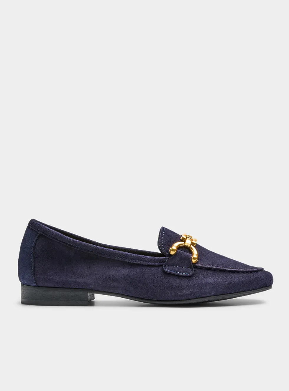 Supple suede bit loafers