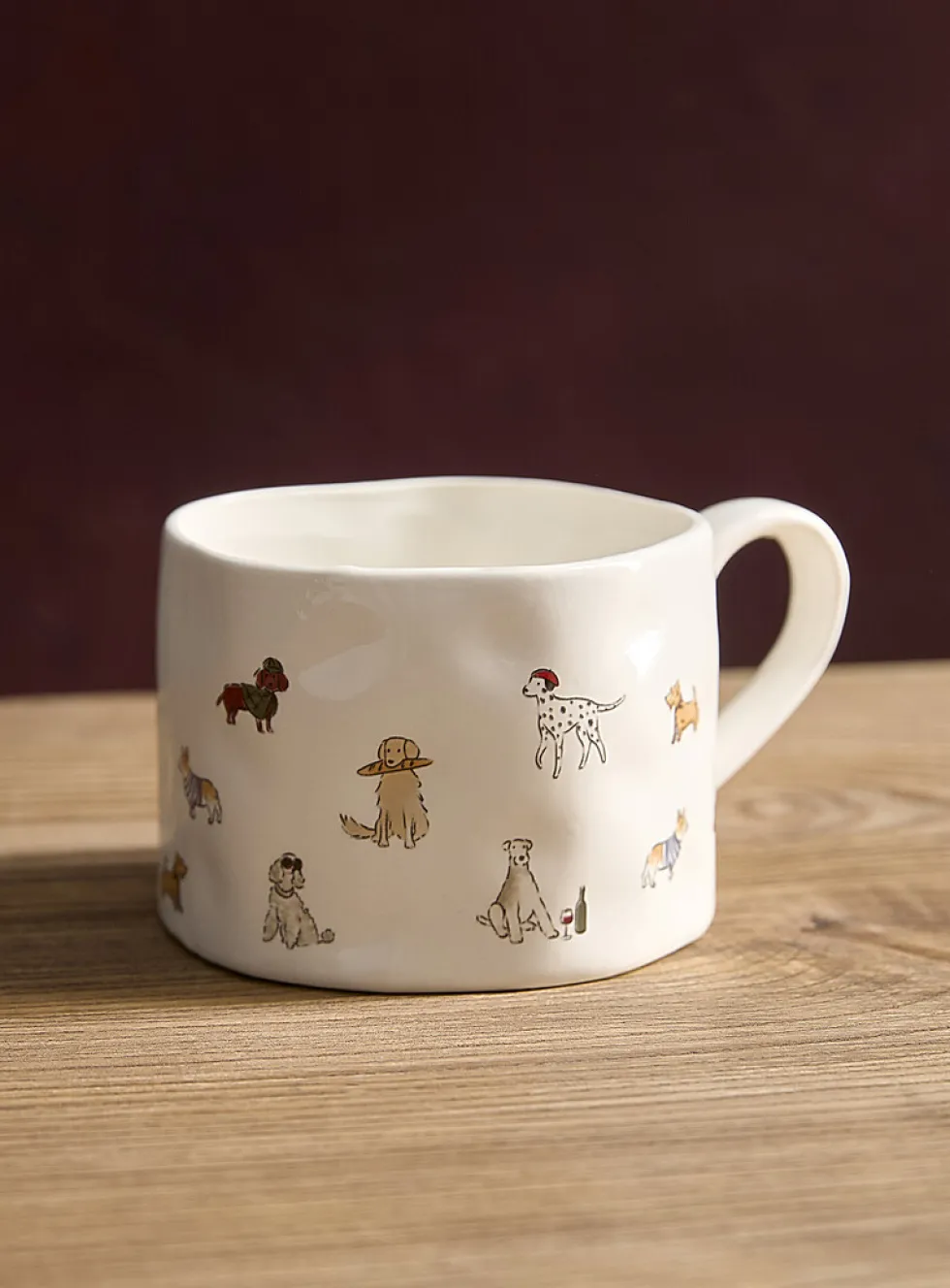 Sweet dog life large embossed mug
