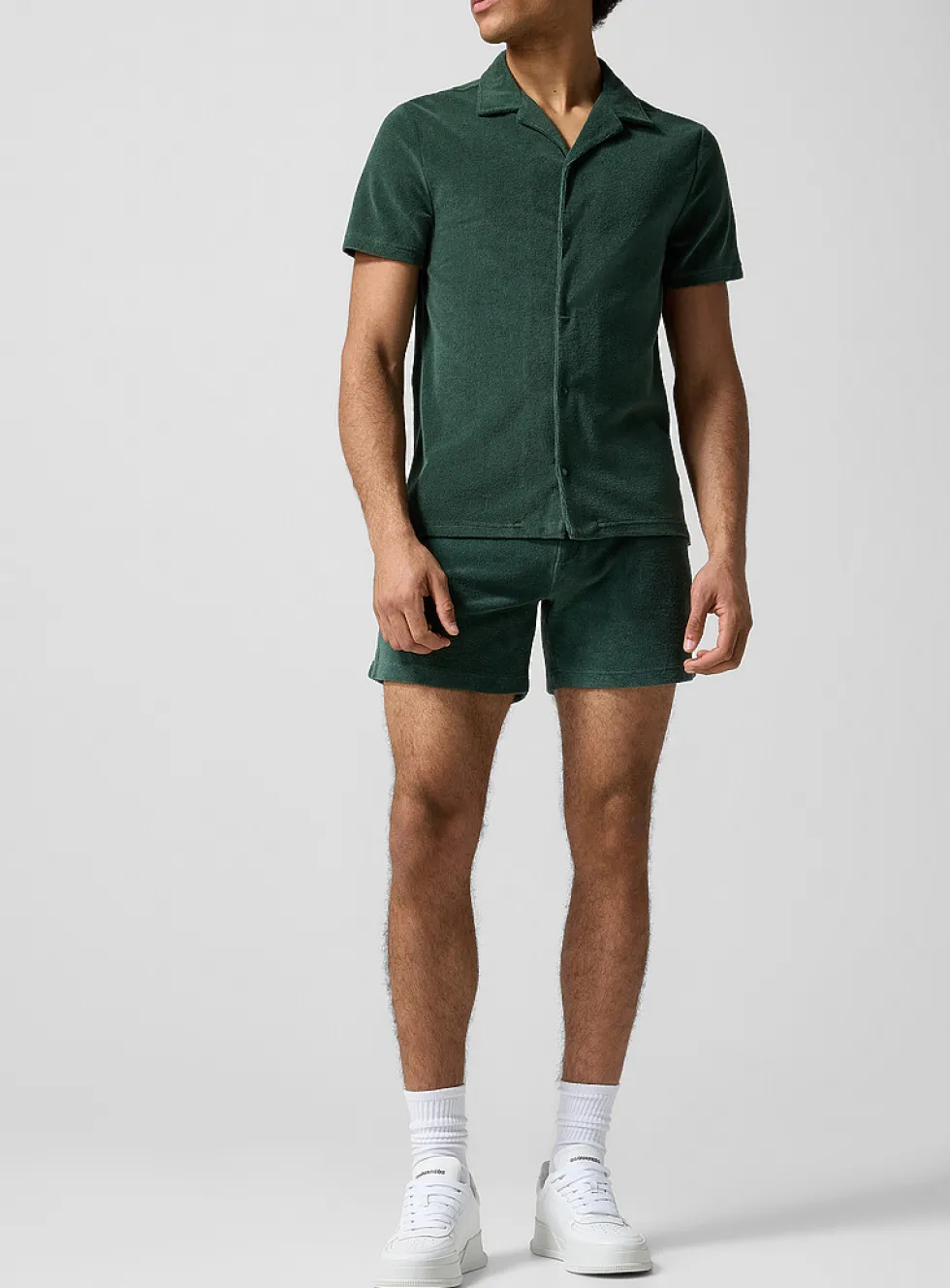 Terry cotton tennis short